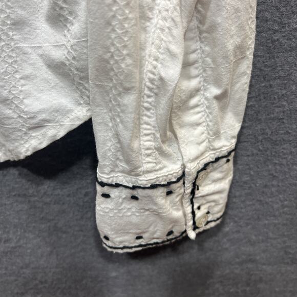 Vintage Godsend Gothic Western Cross Novelty Distressed Shirt White Mens Size L - Picture 4 of 11